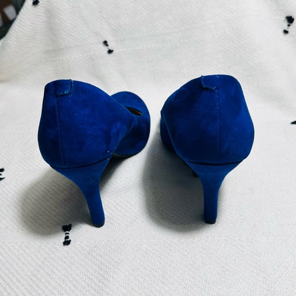 Kelly & Katie Deep Blue Heels Sz 8 - Picture 4 of 6